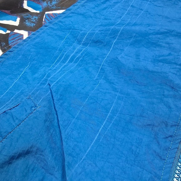 Vintage Reebok Jacket Womens L‎ Blue Full Zip Lightweight Oversized Nylon READ - Picture 5 of 14